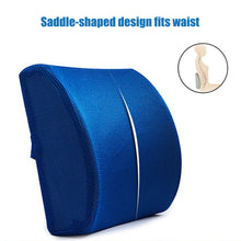 Load image into Gallery viewer, Soft Memory Foam Lumbar Support Back Massager Waist Cushion Seat Pillow For Chairs Car
