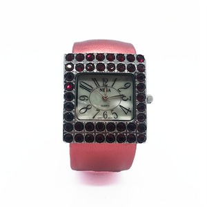 Lady Bangle Quartz Watch-Two colour-Red, Blue