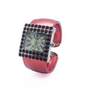 Lady Bangle Quartz Watch-Two colour-Red, Blue