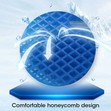 Load image into Gallery viewer, Comfortable Cool Honeycomb Gel Bicycle Seat Cushion with Zip Cover
