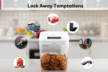 Load image into Gallery viewer, Kitchen Time Locking Container Lockable Food Safe Storage Canister with Timer - White
