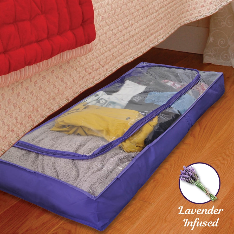 Lavender Organizer Container Underbed Storage Bag