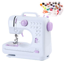 Load image into Gallery viewer, Deluxe 12 Stitches Double Thread Portable Electric Sewing Machine w/ 42pcs Sewing Accessories
