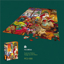 Load image into Gallery viewer, 1000PCS Santa Merry Christmas Large Jigsaw Puzzle Toy Game Kid Adult Gift Box
