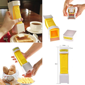 Stick Butter Cutter Slicer One Click Hand Blade Dispenser Kitchen Gadget Kit