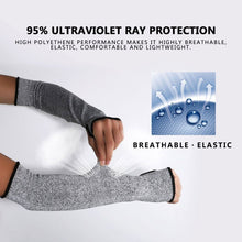 Load image into Gallery viewer, 1 Pair Cut Proof Anti-Cutting Resistant Sleeve Elbow Arm Safety Guard Gloves Protection
