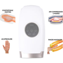 Load image into Gallery viewer, Electric Hand Palm Finger Massager Relieve Stress Vibration Acupressure Heated Machines Air Compression
