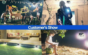 4-Pack 100 LED Solar Powered Motion Sensor Light Outdoor Security Lamp Garden Waterproof