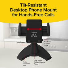 Load image into Gallery viewer, Fully Adjustable Desktop Mobile Phone Mount Holder Stand Hands Free Viewing
