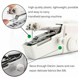 Handheld Portable Electric Battery Cordless Sewing Machine Stitch DIY Tools