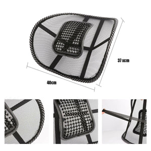 2x Mesh Lumbar Back Support Cushion Seat Posture Corrector Car Office Chair Home