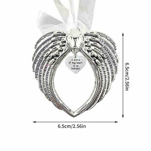 In Memory Angel Wings Pendant Christmas Tree Ornament Hanging Bauble Decors Gift