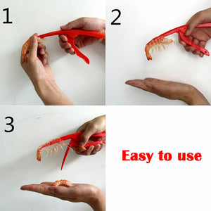 Set of 2 Prawn Peeler Shrimp Peeling Shell Removing Seafood Kitchen Tool