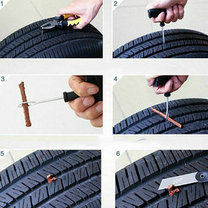 6pcs Tyre Repair Kit Bike Car Emergency Tools Sets Tire Puncture Motorcycle