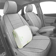 Load image into Gallery viewer, Bamboo Memory Foam Back Support Cushion Pillow Car Seat Chair  w/ Stretch Strap
