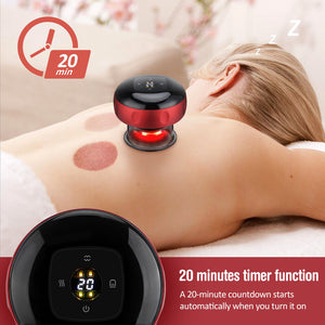 12 Adjustable Level Portable LCD Electric Cupping Therapy Massager USB Rechargeable