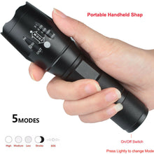 Load image into Gallery viewer, High Power Tactical Zoom Flashlight LED Super Bright Military Grade Torch
