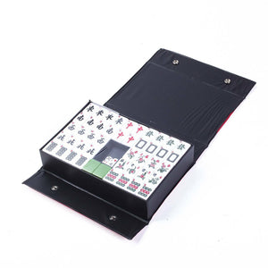 144 Tiles Traditional Mah-Jong Set Portable Chinese Mahjong Party Game