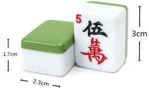 144 Tiles Traditional Mah-Jong Set Portable Chinese Mahjong Party Game