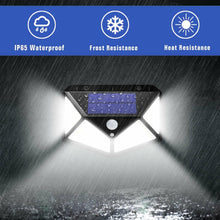 Load image into Gallery viewer, 4-Pack 100 LED Solar Powered Motion Sensor Light Outdoor Security Lamp Garden Waterproof
