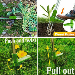 Weed Puller Remover Weeder Twister Twist Pull Garden Lawn Root Killer Tool