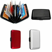 Load image into Gallery viewer, Deluxe Aluminium Metal Waterproof Anti RFID Scanning Credit Debit Card Holder
