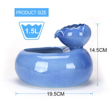 Load image into Gallery viewer, Automatic Electric Pet Cat Dog Ceramic Bowl Drinking Water Fountain with Filter
