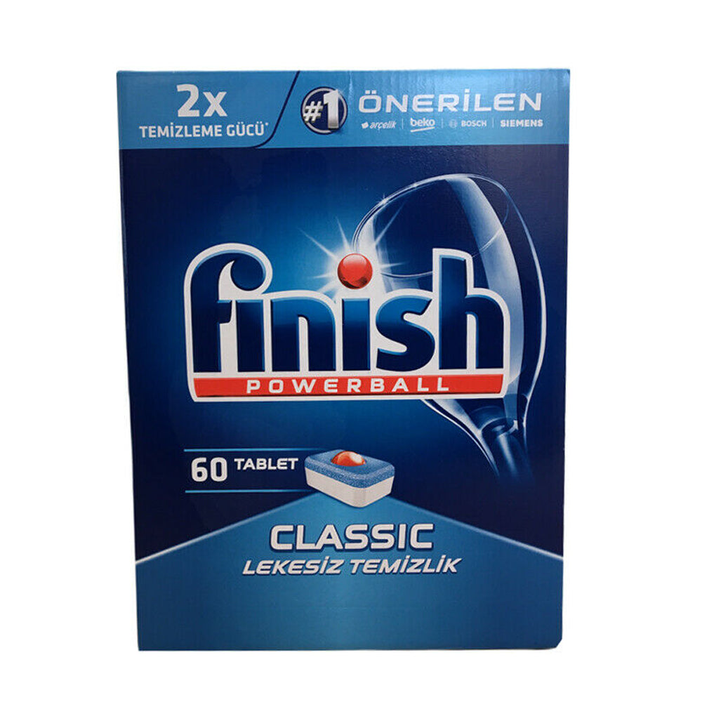 Finish Classic Powerball Dishwashing Dishwasher Tablets 60 Tabs