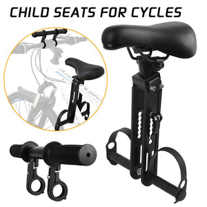 Front Mounted Child Bike Seat Kids Top Tube Bicycle Detachable Seat & Armrest