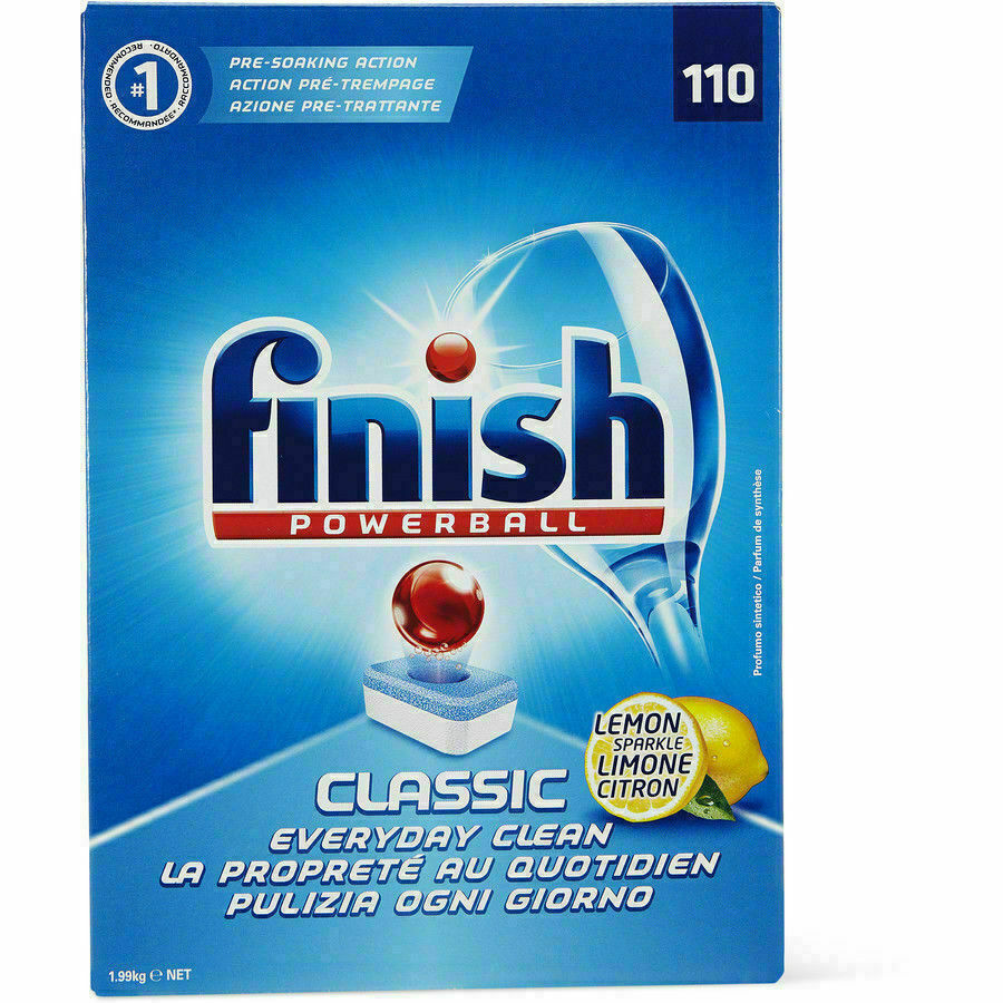 Finish Classic Lemon Powerball Dishwashing Dishwasher Tablets 110PC