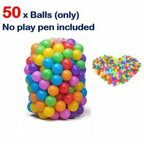 50-800x Colorful Ball Pit Balls Play Kids Plastic Baby Ocean Soft Fun Toy