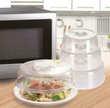 Load image into Gallery viewer, 5 Pcs Set Ventilated Microwave Plate Cover Steam Vents Lid Dish Splatter Food
