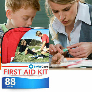 88PC First Aid Kit Emergency Bag Portable Medical Suppliers Kits Car Workplace