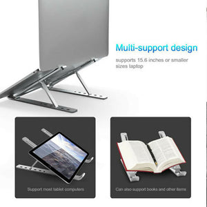 Portable Foldable Adjustable Laptop Stand Ipad Tablet Computer Desk Stands