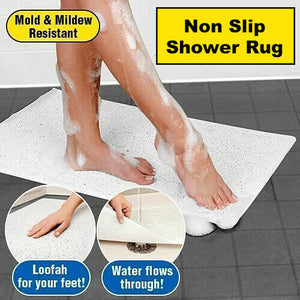 Non Slip Shower Mat Anti Slip Rug Bathroom Bath Mats Carpet Rubber Water Drains