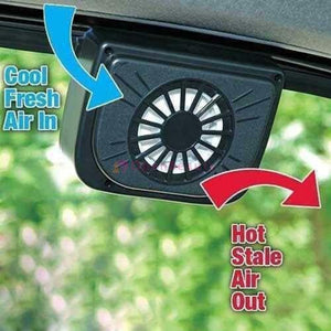 Solar Power Portable Mini Air Conditioner Car Auto Air Vent Cool Fan Conditioner